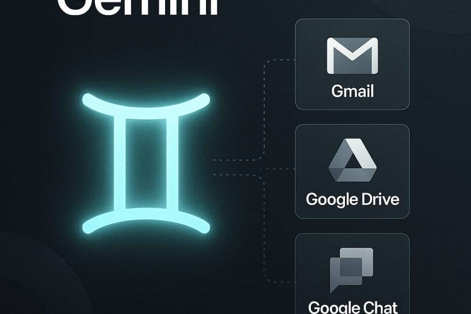 Google Gemini ora accede a Gmail, Drive e Chat