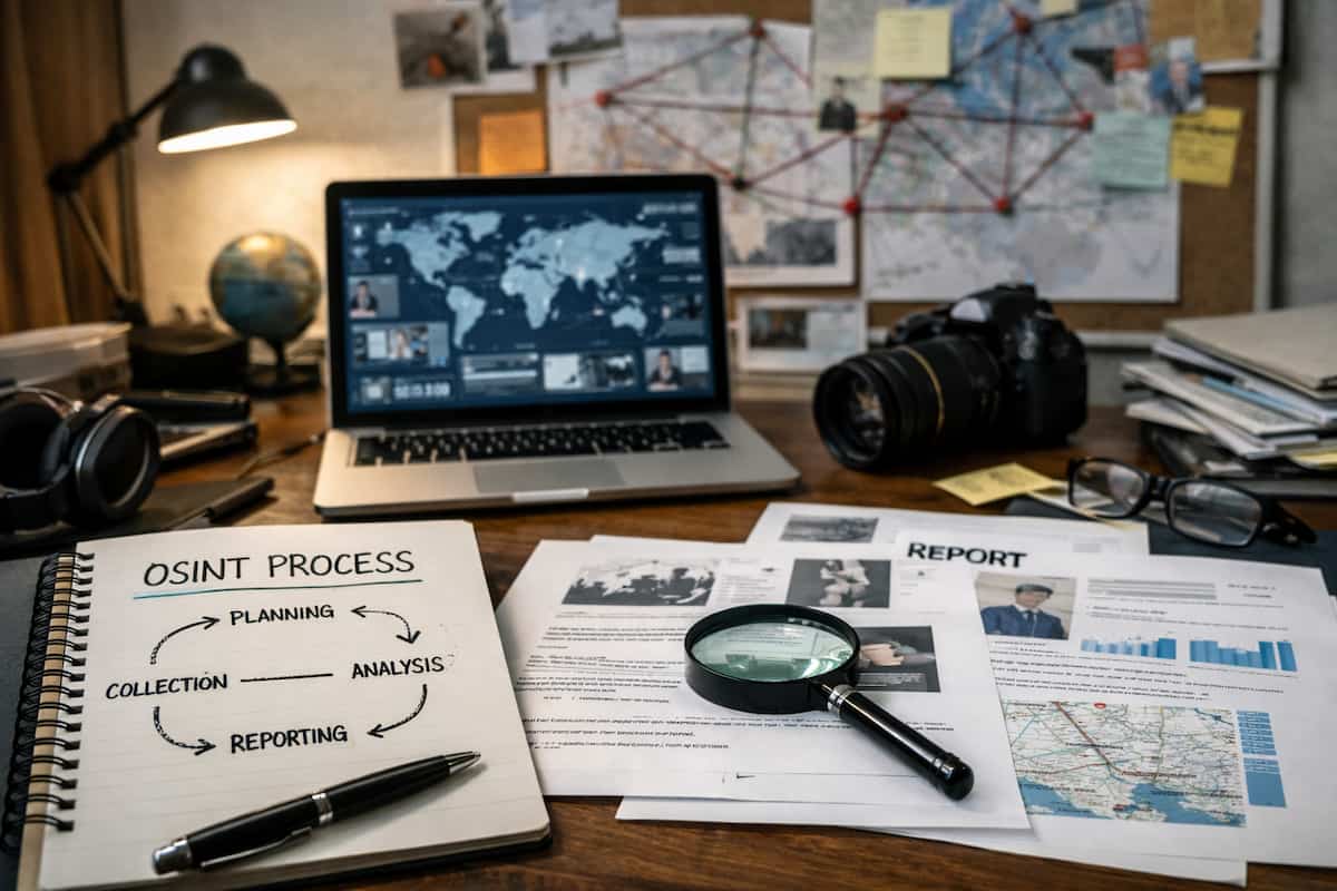 ciclo di vita dell’indagine OSINT
