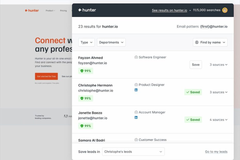 Come trovare l’email di chiunque in pochi secondi con Hunter.io