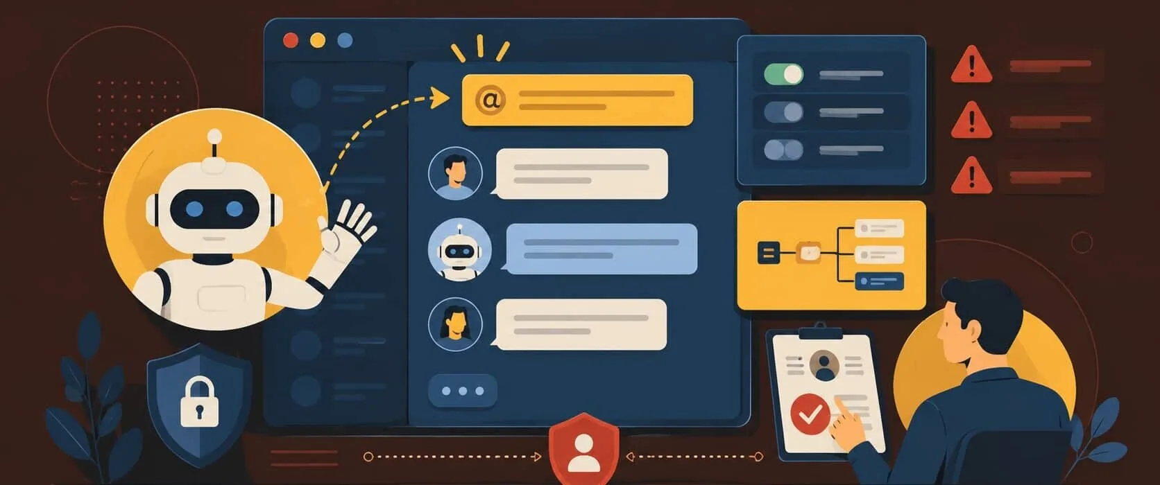 Bot AI nelle chat: cosa vedono, quali permessi controllare e quando usarli